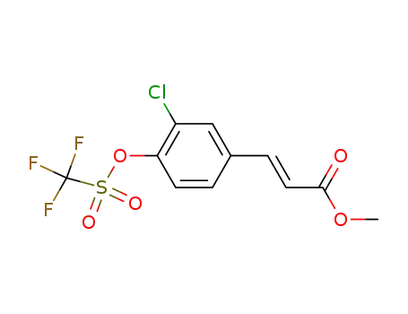 methyl E-3-(3-chloro-4-trifluoromethanesulfonyloxyphenyl)acrylate