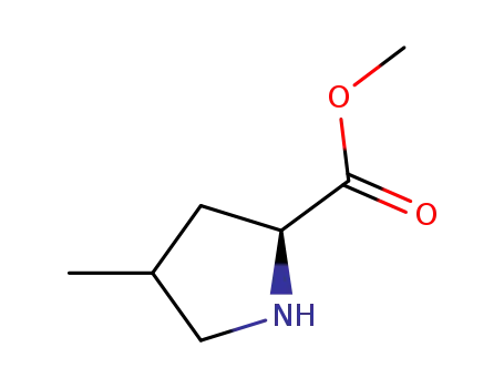 Molecular Structure of 145730-69-4 (L-Proline, 4-methyl-, methyl ester, cis- (9CI))