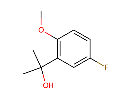 Molecular Structure of 71313-97-8 (2-(5-fluoro-2-methoxyphenyl)propan-2-ol)