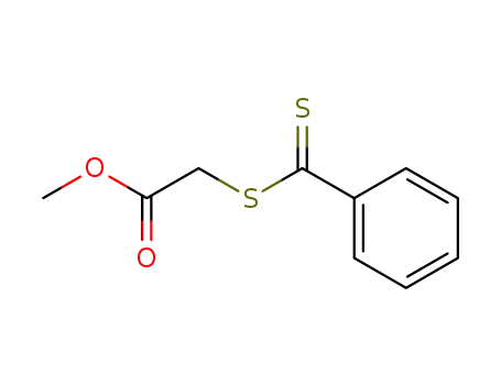 Molecular Structure of 27249-65-6 (Acetic acid, [(phenylthioxomethyl)thio]-, methyl ester)