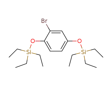 Molecular Structure of 387400-90-0 (2-bromo-1,4-bis-triethylsilanyloxy-benzene)