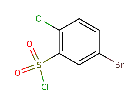 Molecular Structure of 81226-68-8 (5-bromo-2-chlorobenzene-1-sulfonyl chloride)