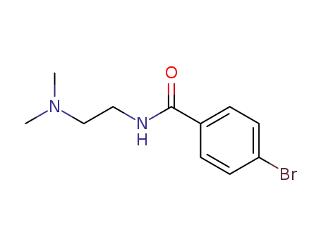 Molecular Structure of 301678-39-7 (4-bromo-N-[2-(dimethylamino)ethyl]benzamide)