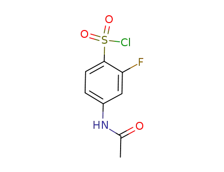 Molecular Structure of 344-70-7 (4-(acetylamino)-2-fluorobenzenesulfonyl chloride)