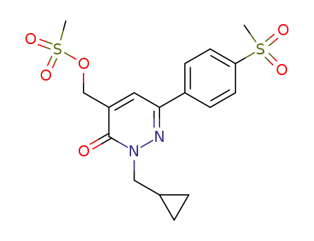 3(2H)-Pyridazinone,2-(cyclopropylmethyl)-4-[[(methylsulfonyl)oxy]methyl]-6-[4-(methylsulfonyl)phenyl]-