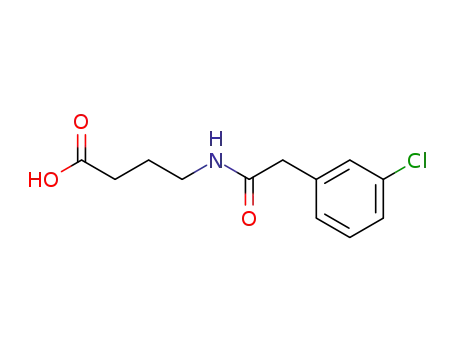 4-[2-(3-chlorophenyl)acetylamino]butyric acid