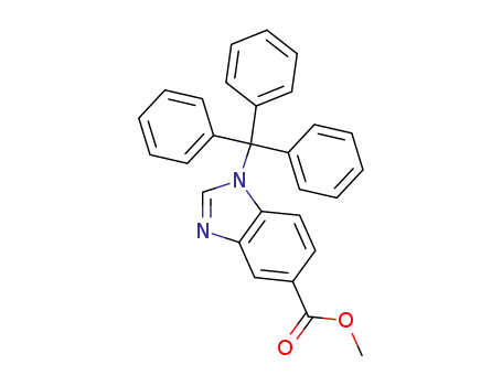 1H-Benzimidazole-5-carboxylic acid, 1-(triphenylmethyl)-, methyl ester
