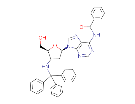 N-(9-((2R,4S,5S)-5-(Hydroxymethyl)-4-(tritylamino)tetrahydrofuran-2-yl)-9H-purin-6-yl)benzamide