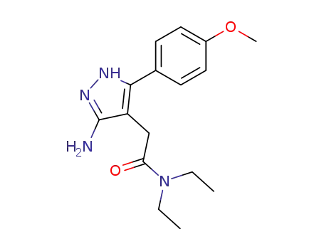 2-[3-amino-5-(4'-methoxyphenyl)-1H-pyrazol-4-yl]-N,N-diethylacetamide