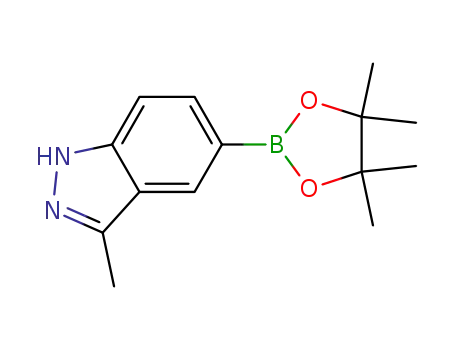 Molecular Structure of 864771-17-5 (3-METHYL-5-PINACOLATOBORYL-INDAZOLE)