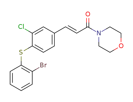 Morpholine,
4-[(2E)-3-[4-[(2-bromophenyl)thio]-3-chlorophenyl]-1-oxo-2-propenyl]-