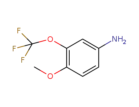 Molecular Structure of 647855-21-8 (4-Methoxy-3-(trifluoroMethoxy)aniline, 97%)