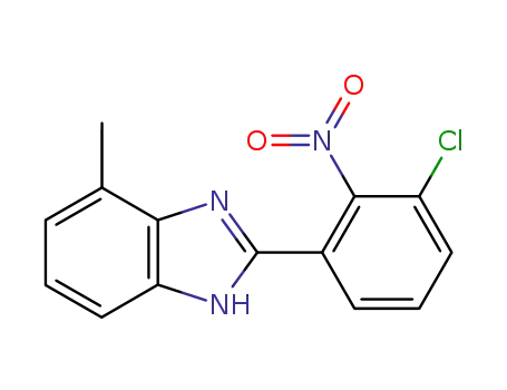 2-(3-chloro-2-nitrophenyl)-4-methyl-1H-benzimidazole