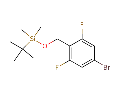 Molecular Structure of 870075-54-0 (Silane,
[(4-bromo-2,6-difluorophenyl)methoxy](1,1-dimethylethyl)dimethyl-)