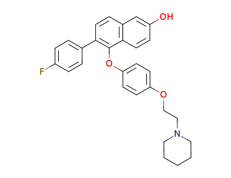 6-(4-fluorophenyl)-5-[4-(2-piperidin-1-ylethoxy)phenoxy]naphthalen-2-ol