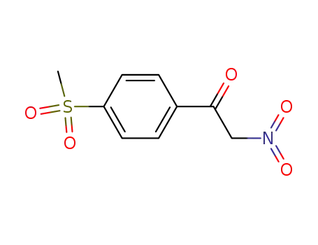 Molecular Structure of 832717-23-4 (Ethanone, 1-[4-(methylsulfonyl)phenyl]-2-nitro-)