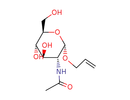 Molecular Structure of 54400-75-8 (ALLYL 2-ACETAMIDO-2-DEOXY-ALPHA-D-GLUCOPYRANOSIDE)