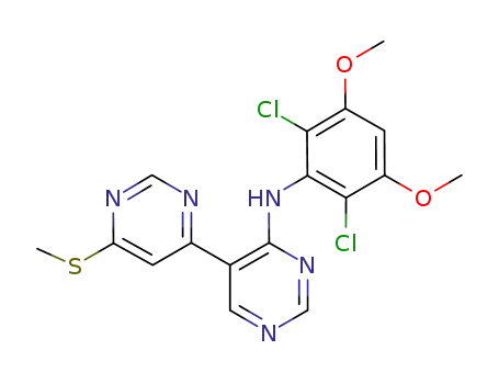 C<sub>17</sub>H<sub>15</sub>Cl<sub>2</sub>N<sub>5</sub>O<sub>2</sub>S