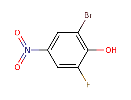 Molecular Structure of 329-49-7 (2-BROMO-6-FLUORO-4-NITROPHENOL)