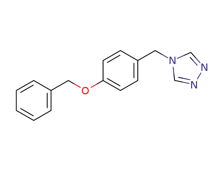 Molecular Structure of 536975-34-5 (4H-1,2,4-Triazole, 4-[[4-(phenylmethoxy)phenyl]methyl]-)