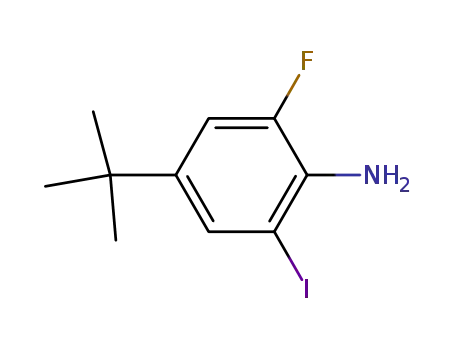 4-tert-butyl-2-fluoro-6-iodo-phenylamine