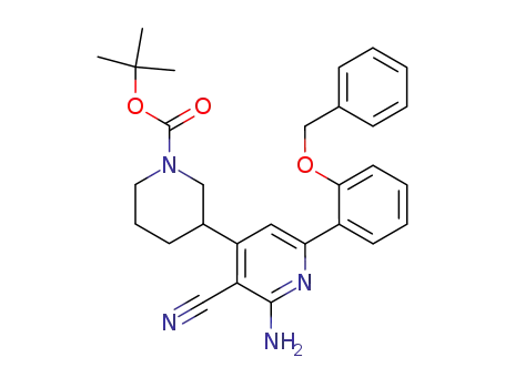 tert-butyl 3-{2-amino-6-[2-(benzyloxy)phenyl]-3-cyano-4-pyridinyl}-1-piperidinecarboxylate