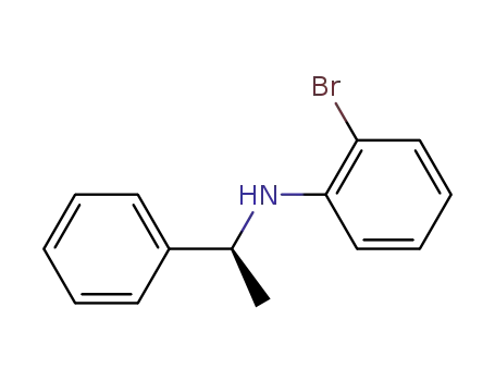 Molecular Structure of 291545-04-5 (Benzenemethanamine, N-(2-bromophenyl)-a-methyl-, (aS)-)