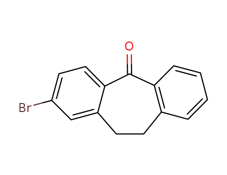 Molecular Structure of 198707-82-3 (2-bromo-10,11-dihydro-5H-dibenzo[a,d][7]annulen-5-one)