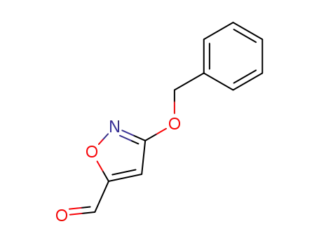 Molecular Structure of 2552-53-6 (3-(Benzyloxy)isoxazole-5-carbaldehyde)