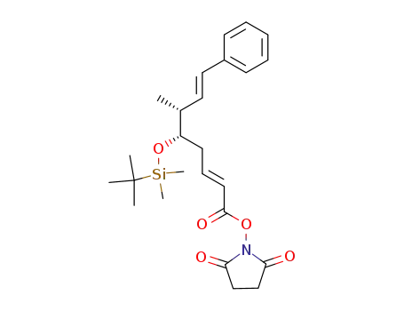 1-<<(5S)-<<(1,1,-dimethylethyl)dimethylsilyl>oxy>-(6R)-methyl-1-oxo-8-phenyl-(2E,7E)-octadienyl>oxy>-2,5-pyrrolidinedione