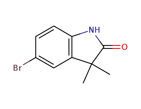 Molecular Structure of 120902-45-6 (5-broMo-3,3-diMethyl-1,3-dihydro-2H-indol-2-one)