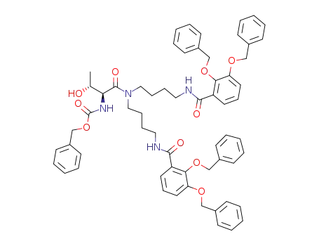 N<sup>5</sup>-(N-carbobenzyloxy-L-threonyl)-N<sup>1</sup>,N<sup>9</sup>-bis[2,3-bis(benzyloxy)benzoyl]homospermidine