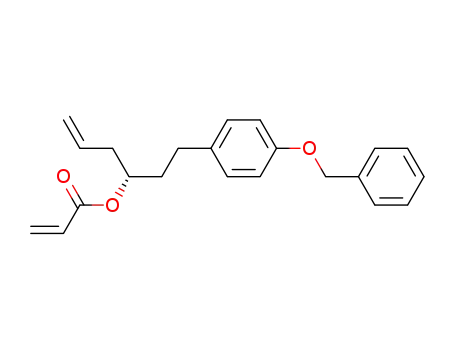 2-Propenoic acid, (1S)-1-[2-[4-(phenylmethoxy)phenyl]ethyl]-3-butenyl
ester