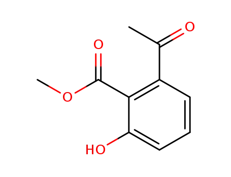 Molecular Structure of 136192-85-3 (methyl 1-hydroxy-6-acetylbenzoate)