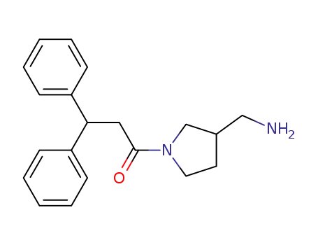 1-(3-aminomethyl-pyrrolidin-1-yl)-3,3-diphenyl-propan-1-one