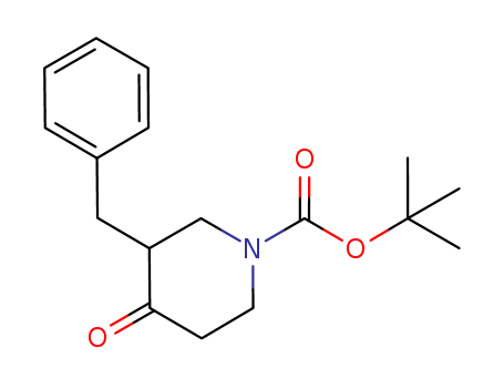 1-Piperidinecarboxylicacid, 4-oxo-3-(phenylmethyl)-, 1,1-dimethylethyl ester