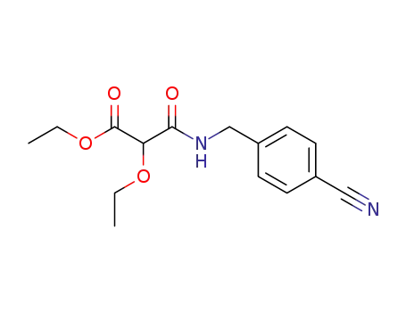 (RS)-N-(4-cyano-benzyl)-2-ethoxy-malonamic acid ethyl ester