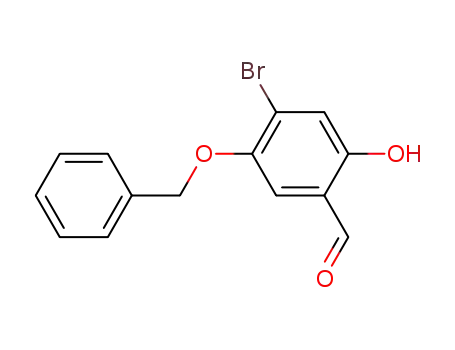 Molecular Structure of 775335-97-2 (5-(benzyloxy)-4-bromo-2-hydroxybenzaldehyde)