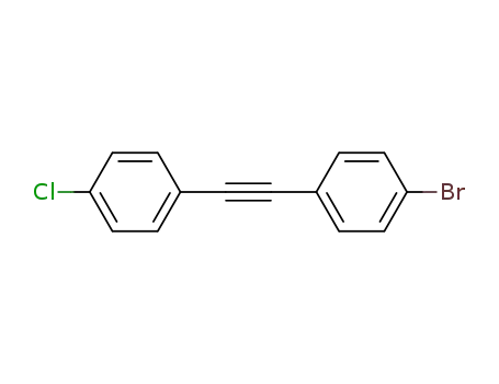 Molecular Structure of 832744-28-2 (1-BROMO-4-[(4-CHLOROPHENYL)ETHYNYL]BENZENE)