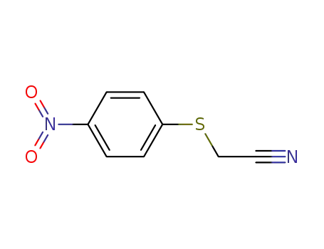 Molecular Structure of 18527-26-9 (Acetonitrile, [(4-nitrophenyl)thio]-)