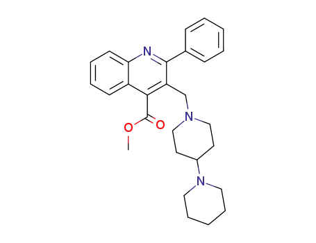 Molecular Structure of 270574-03-3 (3-[1,4']Bipiperidinyl-1'-ylmethyl-2-phenyl-quinoline-4-Carboxylic Acid Methyl Ester)
