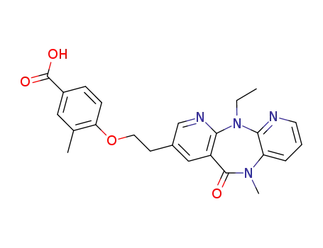 4-[2-(11-ethyl-6,11-dihydro-5-methyl-6-oxo-5H-dipyrido[3,2-b:2',3'-e][1,4]diazepin-8-yl)ethoxy]-3-methylbenzoic acid
