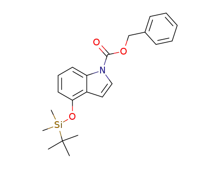 1H-Indole-1-carboxylic acid, 4-[[(1,1-dimethylethyl)dimethylsilyl]oxy]-,
phenylmethyl ester