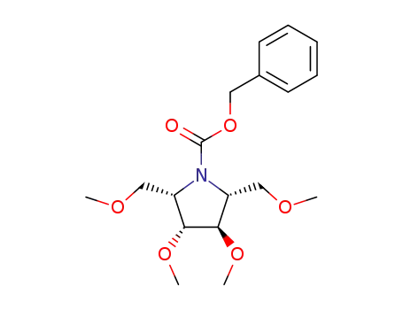 2(R),5(R)-bis(methoxymethyl)-3(R),4(S)-dimethoxy-N-(benzyloxycarbonyl)pyrrolidine