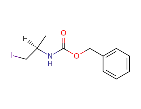 Molecular Structure of 113707-75-8 ((R)-(2-Iodo-1-methyl-ethyl)-carbamic acid benzyl ester)