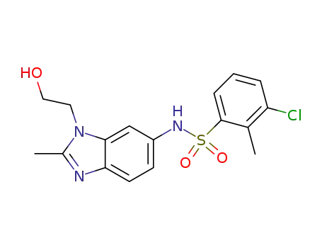 Benzenesulfonamide,
3-chloro-N-[1-(2-hydroxyethyl)-2-methyl-1H-benzimidazol-6-yl]-2-methyl-