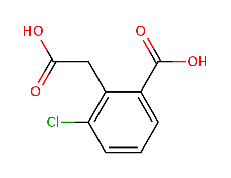 Molecular Structure of 22482-74-2 (2-carboxymethyl-3-chlorobenzoic acid)