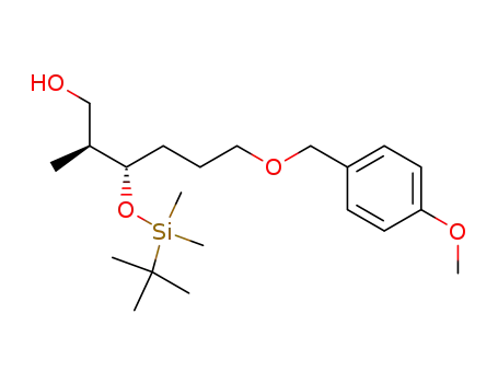 1-Hexanol,
3-[[(1,1-dimethylethyl)dimethylsilyl]oxy]-6-[(4-methoxyphenyl)methoxy]-2-
methyl-, (2S,3S)-