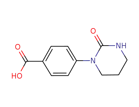 Molecular Structure of 766556-61-0 (4-(2-OXOHEXAHYDROPYRIMIDIN-1-YL)BENZOIC ACID)