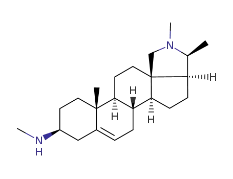 Molecular Structure of 468-36-0 (N-Methylconanin-5-en-3β-amine)